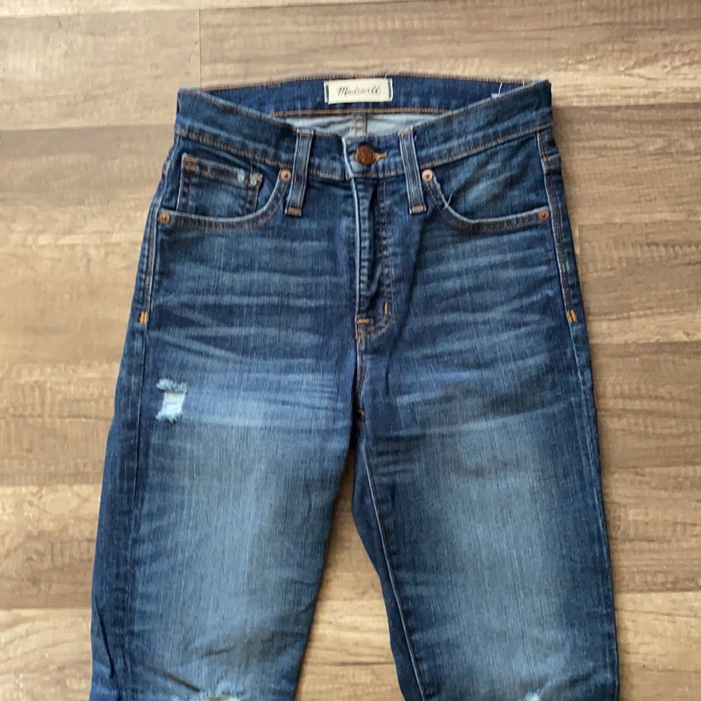 Madewell 9" High-Rise Skinny Jeans: Destructed Edition size 25 - Picture 4 of 16